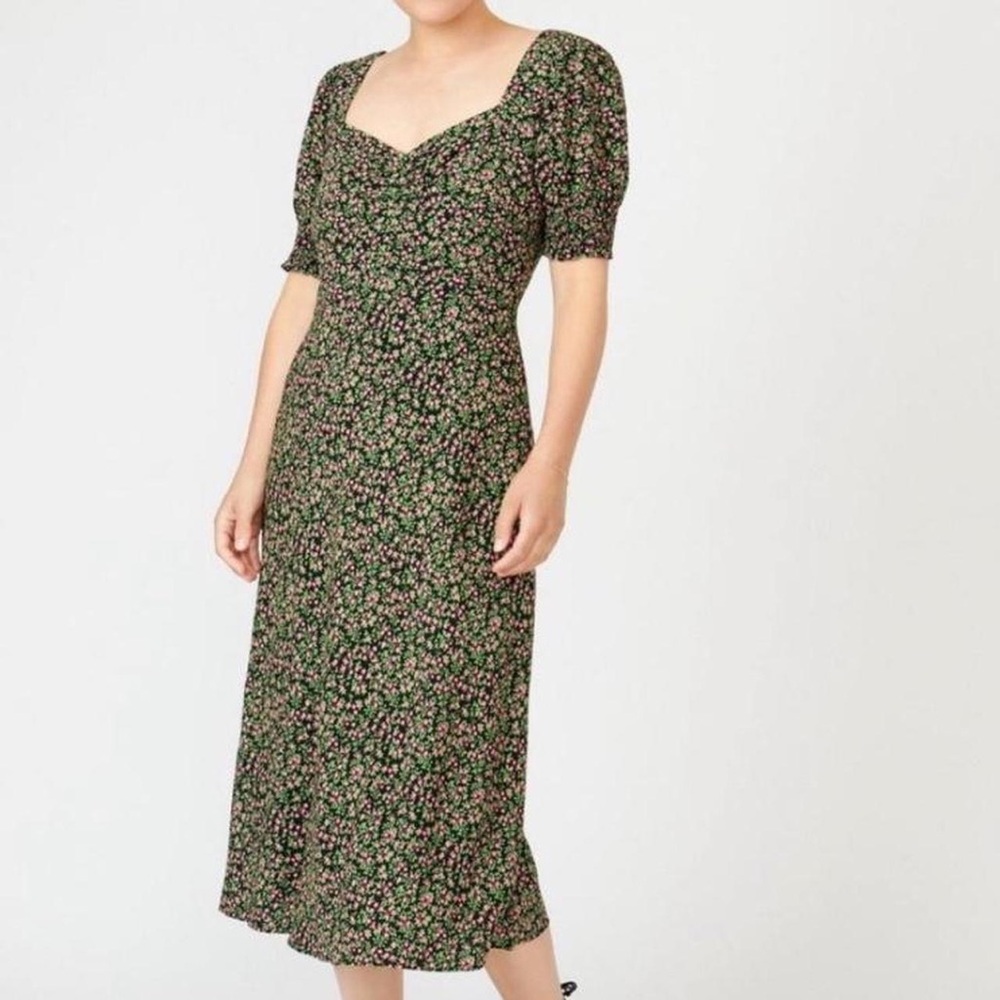 J. Crew floral midi dress